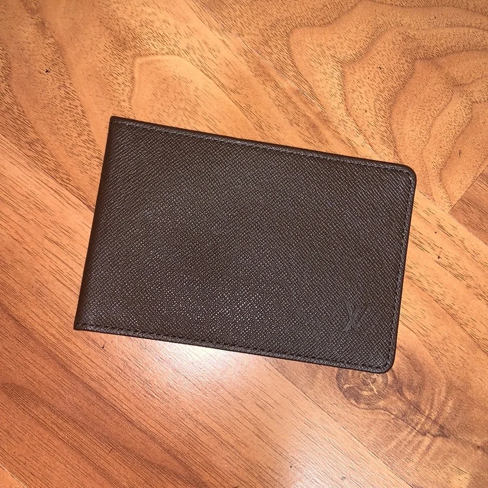 Authentic Louis Vuitton Taiga Leather ID / Card Holder